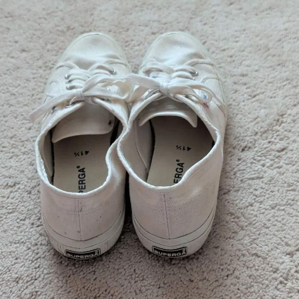 Superga 275 Cotu Classic White Sneaker Size 41.5